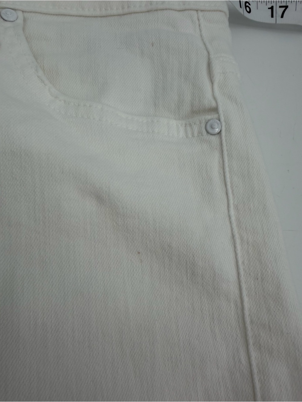 Mother Jeans Women’s 30 White Denim the Insider Crop Step Fray 1157-753 26” - Picture 9 of 13